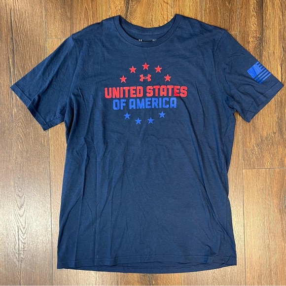 Men’s Under Armour “United States of America” tee SZ LG - Picture 1 of 4